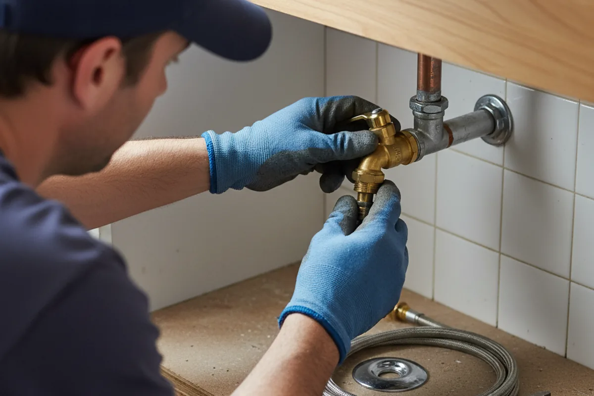 Shutoff valve and fitting work during Repiping in Eureka